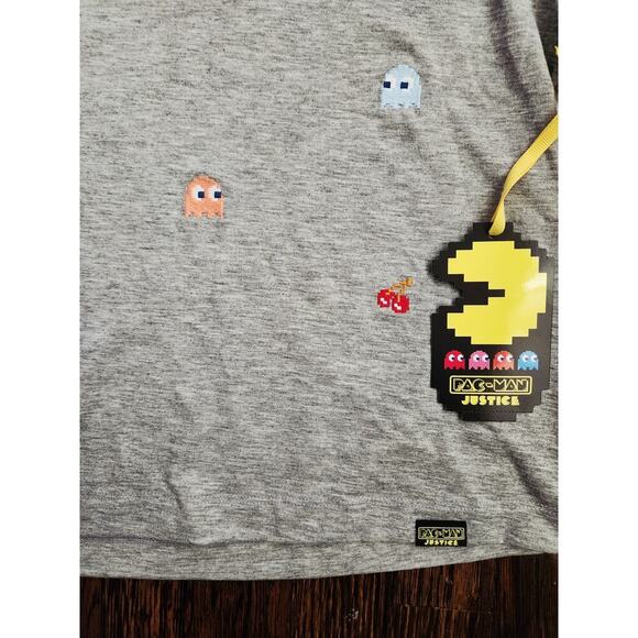 Justice Girls Pac-Man Cropped Graphic Tee Juniors Size M (10) - Picture 4 of 8